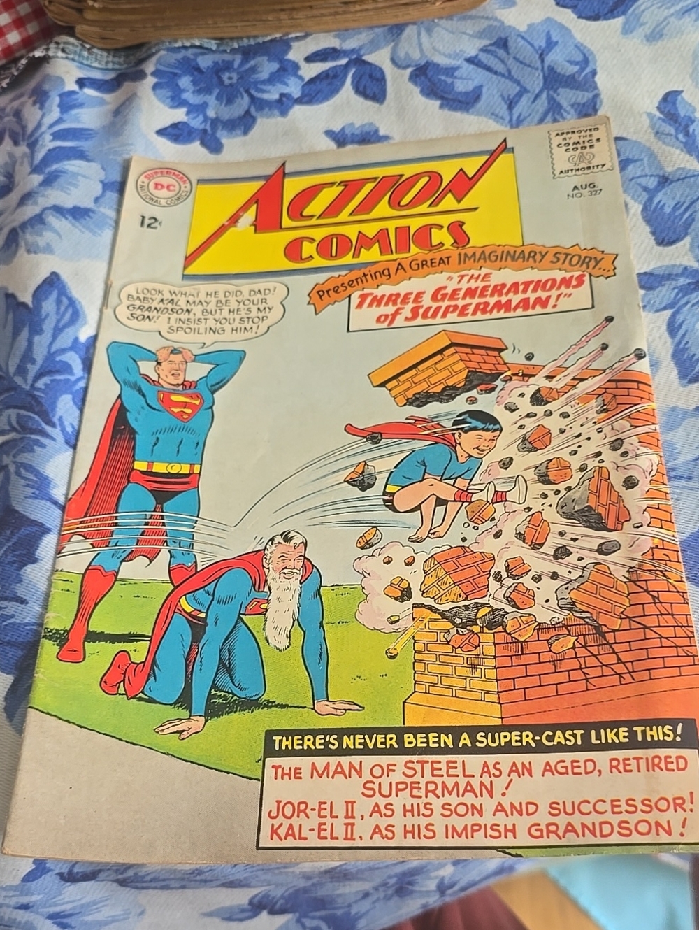 1965 Action Comics DC Comic Book #327 - Superman - 3 Generations of Superman!!!